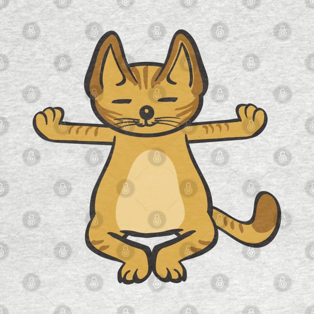 Cat In Different Yoga Poses by KsuAnn